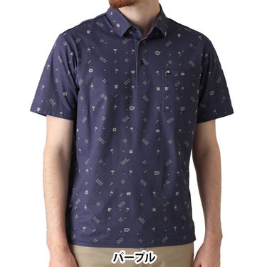 トラヴィスマシュー Travis Mathew　メンズ モノグラムプリント 半袖 ポロシャツ 7AN008　2026年モデル 詳細9