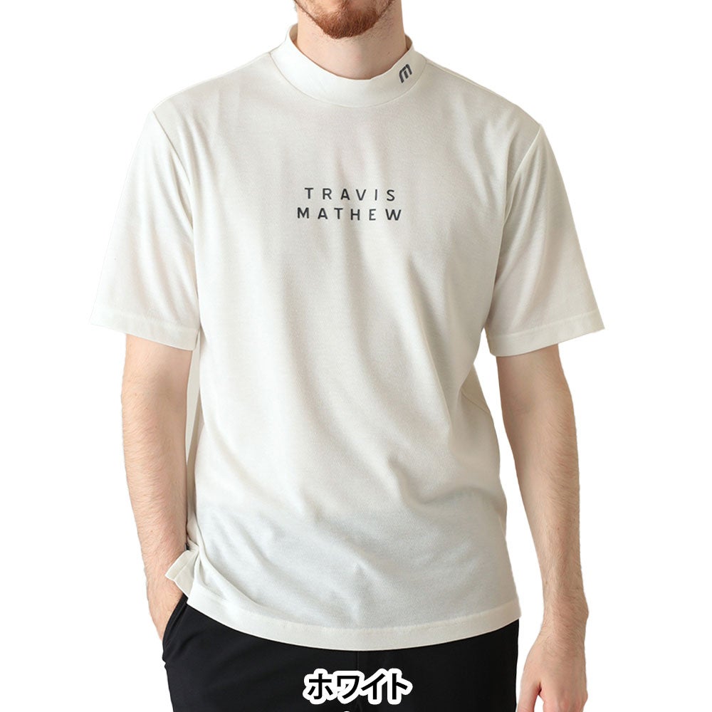 トラヴィスマシュー Travis Mathew　メンズ ベーシックロゴ 半袖 モックネックシャツ 7AN030　2026年モデル 詳細1