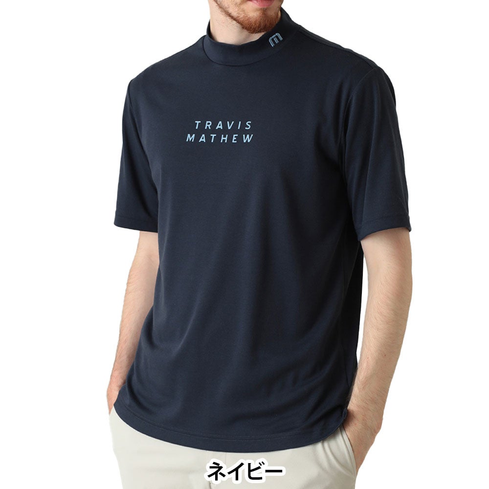 トラヴィスマシュー Travis Mathew メンズ ベーシックロゴ 半袖 モック