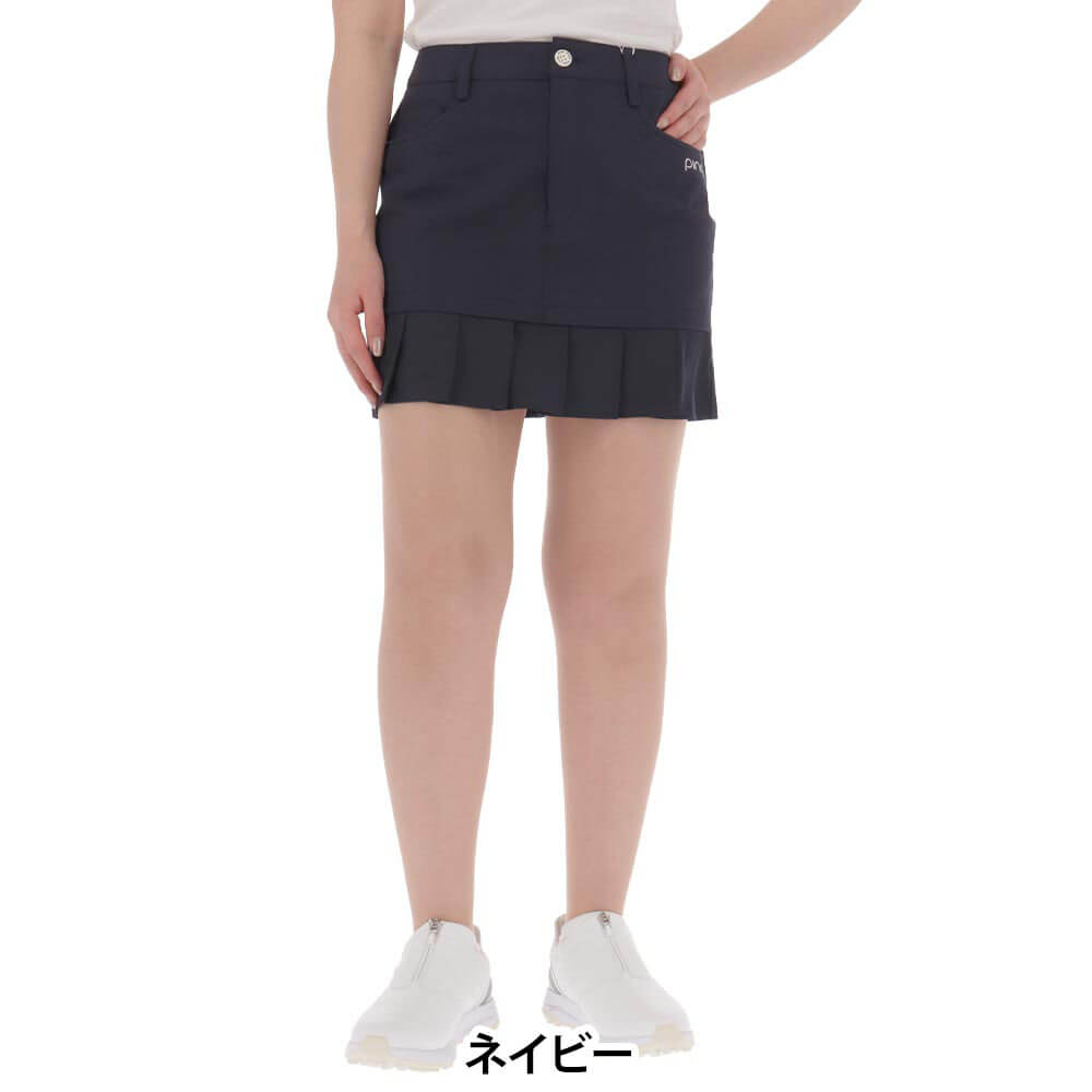 ピン PING　レディース フェイクレイヤード プリーツ スカート 622-5134200　2025年モデル 詳細5