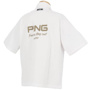 ピン PING　メンズ シアサッカー 半袖 フルジップシャツ 621-5111301　2025年モデル 詳細3