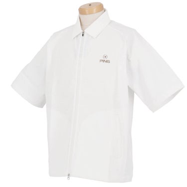 ピン PING　メンズ シアサッカー 半袖 フルジップシャツ 621-5111301　2025年モデル 詳細4