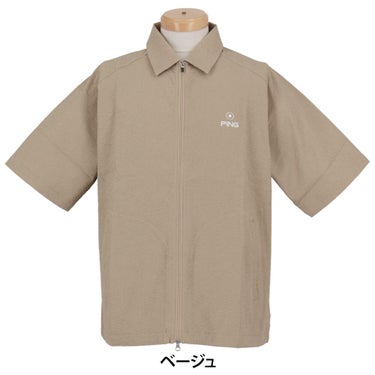 ピン PING　メンズ シアサッカー 半袖 フルジップシャツ 621-5111301　2025年モデル 詳細5