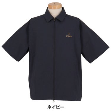 ピン PING　メンズ シアサッカー 半袖 フルジップシャツ 621-5111301　2025年モデル 詳細8