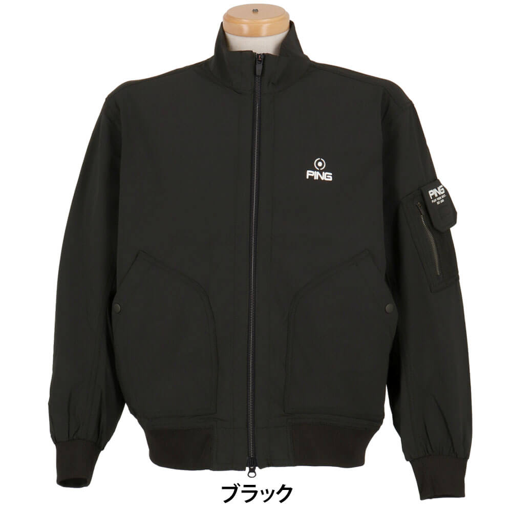 ピン PING　メンズ ドビーストレッチ コーデュラ フルジップ 長袖 ブルゾン 621-5120101　2025年モデル 詳細2