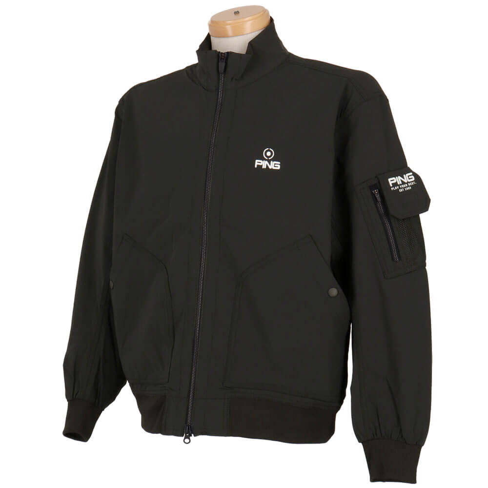 ピン PING　メンズ ドビーストレッチ コーデュラ フルジップ 長袖 ブルゾン 621-5120101　2025年モデル 詳細4
