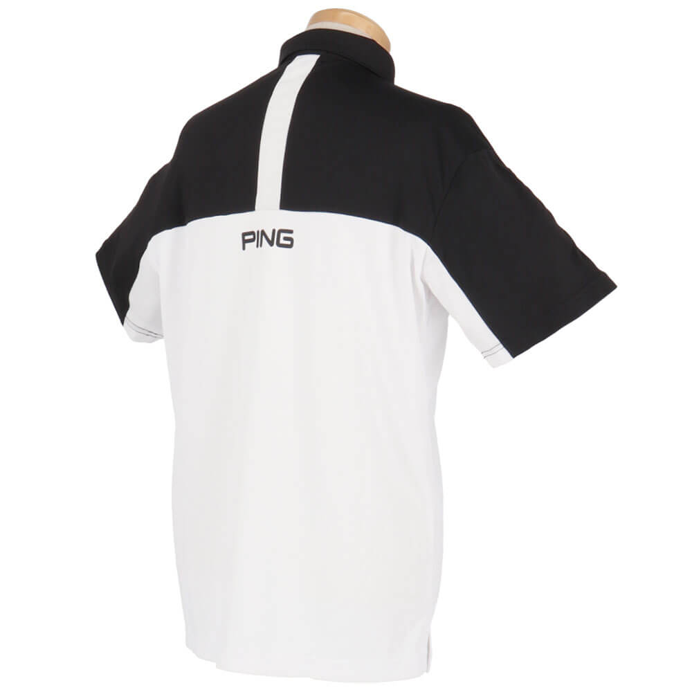 ピン PING　メンズ 格子メッシュ 半袖 ポロシャツ 621-5160203　2025年モデル 詳細3
