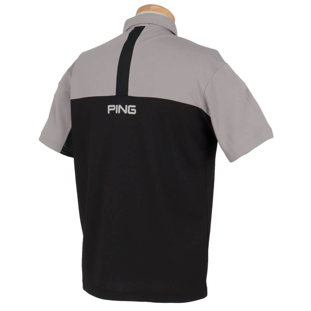 ピン PING　メンズ 格子メッシュ 半袖 ポロシャツ 621-5160203　2025年モデル 詳細6