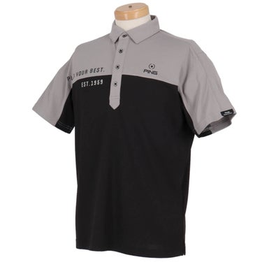 ピン PING　メンズ 格子メッシュ 半袖 ポロシャツ 621-5160203　2025年モデル 詳細7