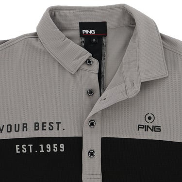 ピン PING　メンズ 格子メッシュ 半袖 ポロシャツ 621-5160203　2025年モデル 詳細8