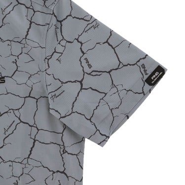 ピン PING　メンズ 総柄プリント 半袖 ポロシャツ 621-5160307　2025年モデル 詳細9