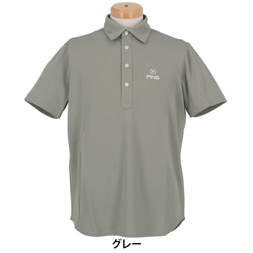 ピン PING　メンズ ロンナイズカノコ 半袖 ポロシャツ 621-5160311　2025年モデル 詳細2