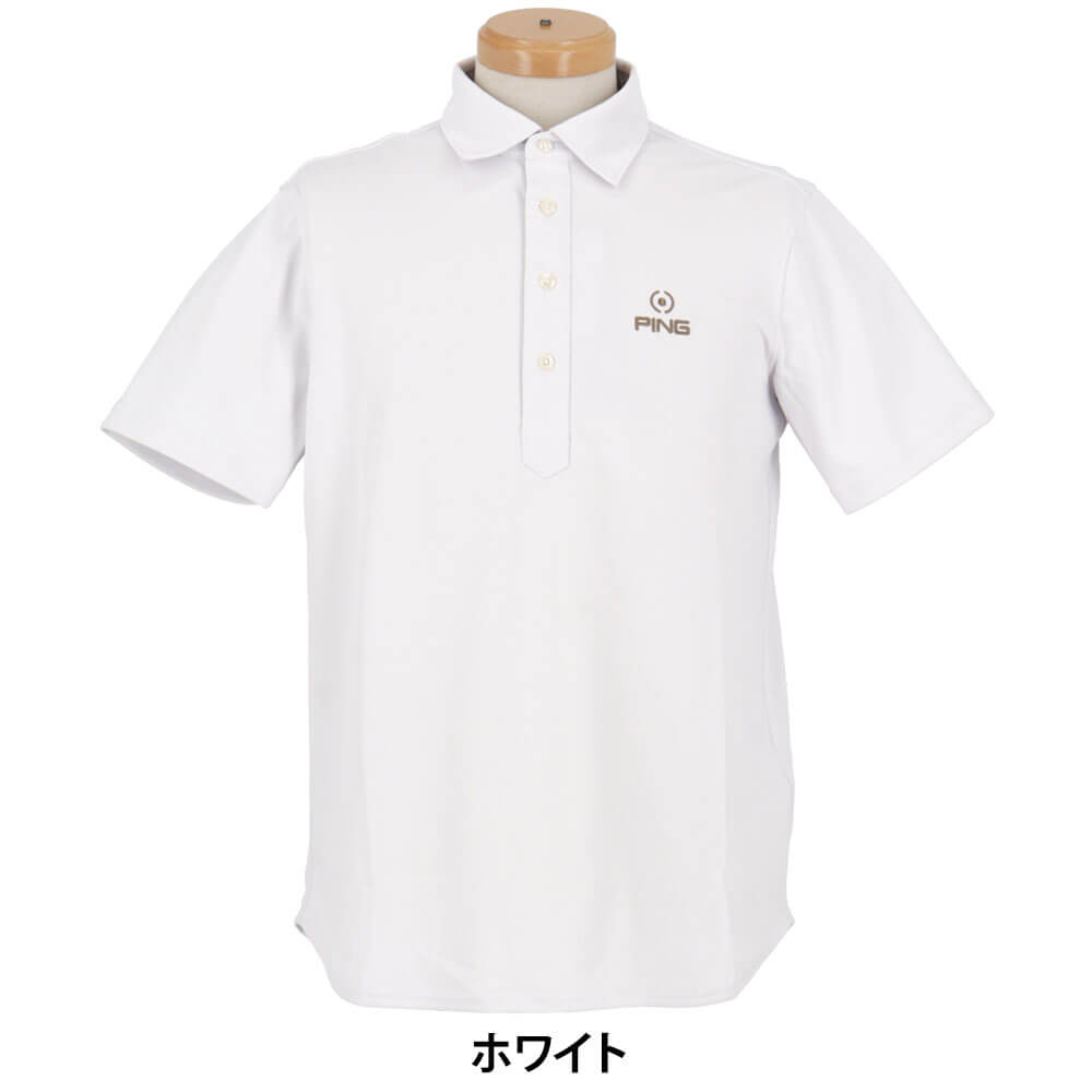 ピン PING　メンズ ロンナイズカノコ 半袖 ポロシャツ 621-5160311　2025年モデル 詳細5