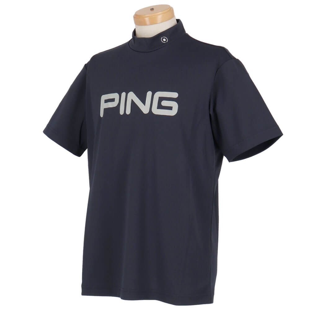 ピン PING　メンズ ダブルメッシュ 半袖 ハイネック シャツ 621-5167101　2025年モデル 詳細7