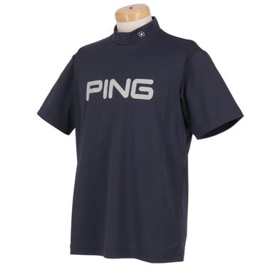 ピン PING　メンズ ダブルメッシュ 半袖 ハイネック シャツ 621-5167101　2025年モデル 詳細7