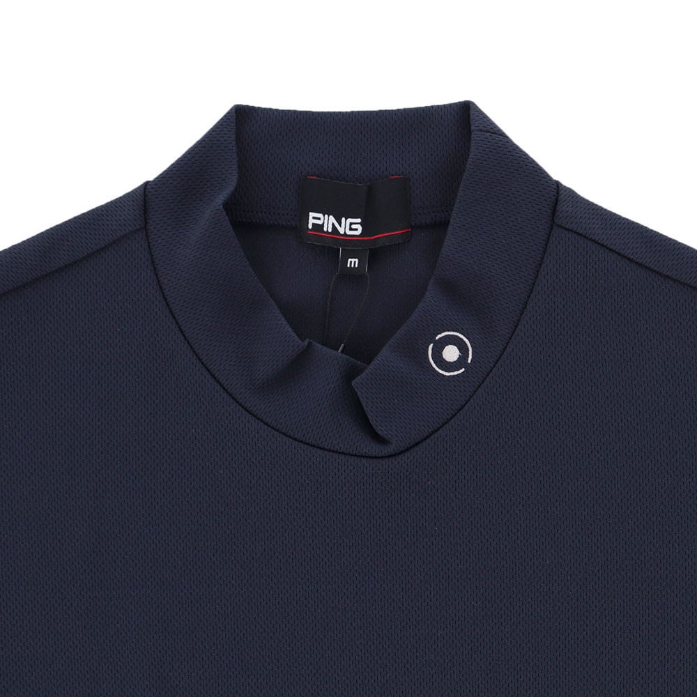 ピン PING　メンズ ダブルメッシュ 半袖 ハイネック シャツ 621-5167101　2025年モデル 詳細8