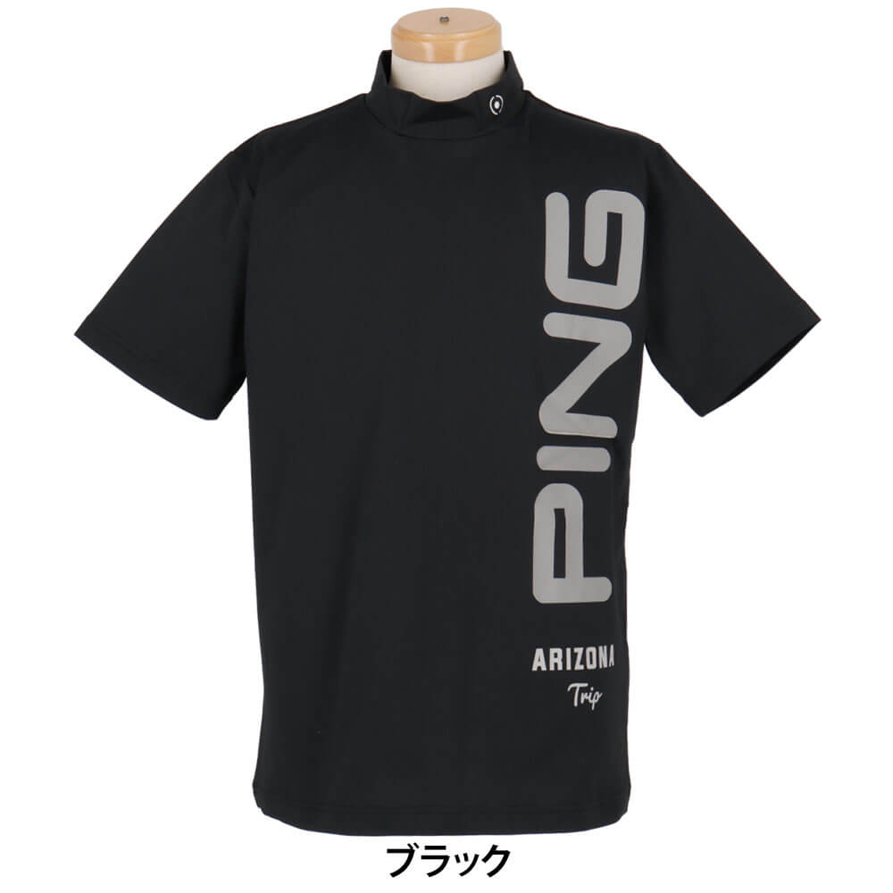 ピン PING　メンズ 半袖 ハイネック シャツ 621-5167209　2025年モデル 詳細2
