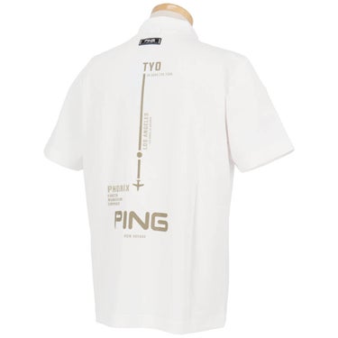 ピン PING　メンズ サンベールカノコ 半袖 ハイネック シャツ 621-5167301　2025年モデル 詳細3