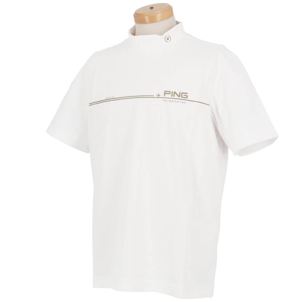ピン PING　メンズ サンベールカノコ 半袖 ハイネック シャツ 621-5167301　2025年モデル 詳細4