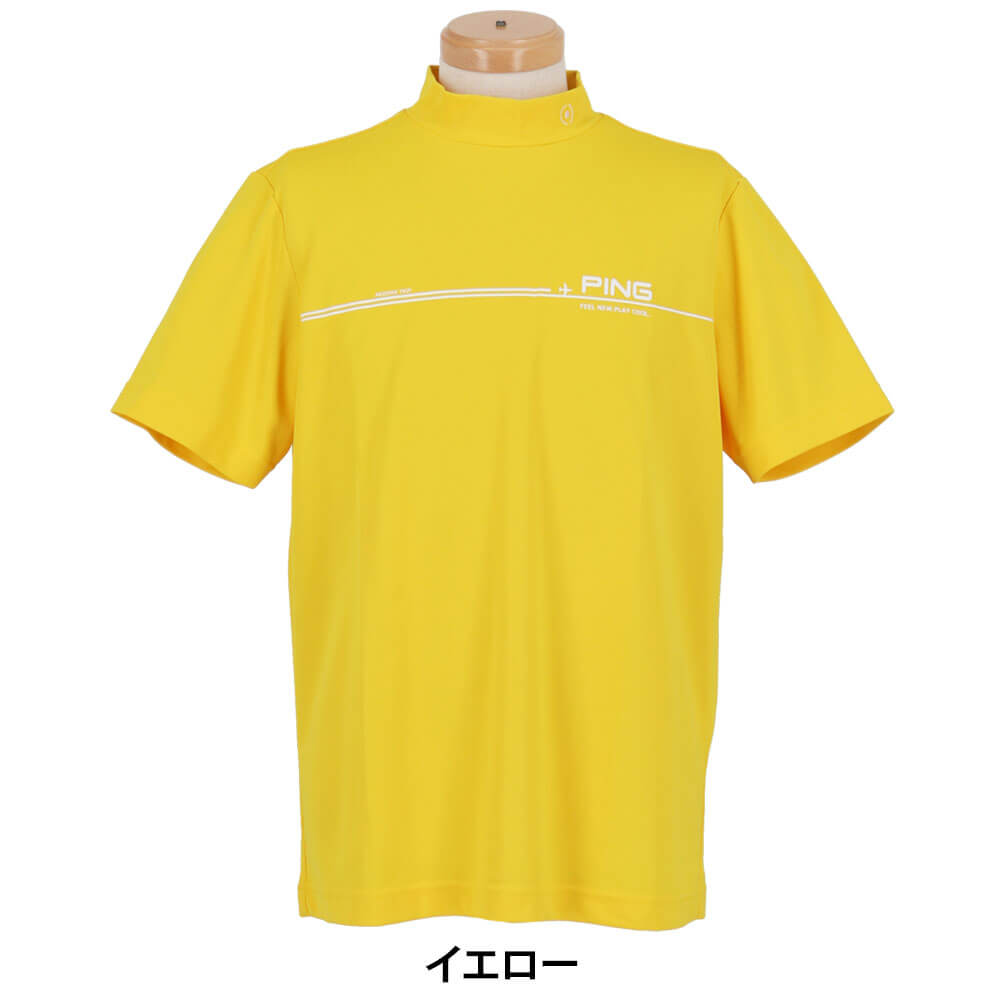 ピン PING　メンズ サンベールカノコ 半袖 ハイネック シャツ 621-5167301　2025年モデル 詳細5