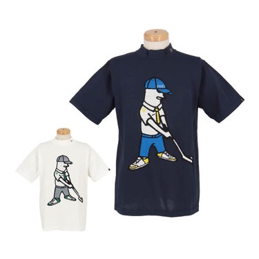 ピン PING　メンズ Mr.PING ジャカード 半袖 ハイネック ニット 621-5175201　2025年モデル 詳細1