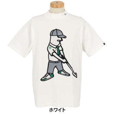 ピン PING　メンズ Mr.PING ジャカード 半袖 ハイネック ニット 621-5175201　2025年モデル 詳細2