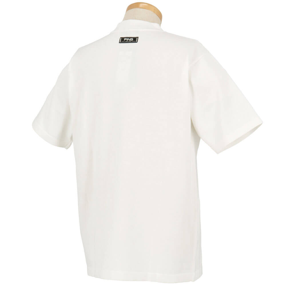 ピン PING　メンズ Mr.PING ジャカード 半袖 ハイネック ニット 621-5175201　2025年モデル 詳細3