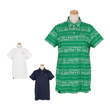 ピン PING　レディース チケット柄ジャカード 半袖 ポロシャツ 622-5160206　2025年モデル 詳細1