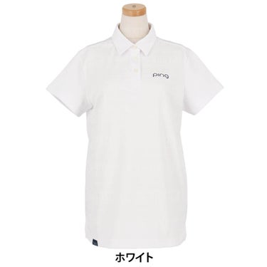ピン PING　レディース チケット柄ジャカード 半袖 ポロシャツ 622-5160206　2025年モデル 詳細2