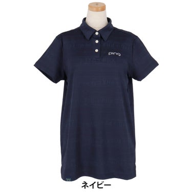 ピン PING　レディース チケット柄ジャカード 半袖 ポロシャツ 622-5160206　2025年モデル 詳細5