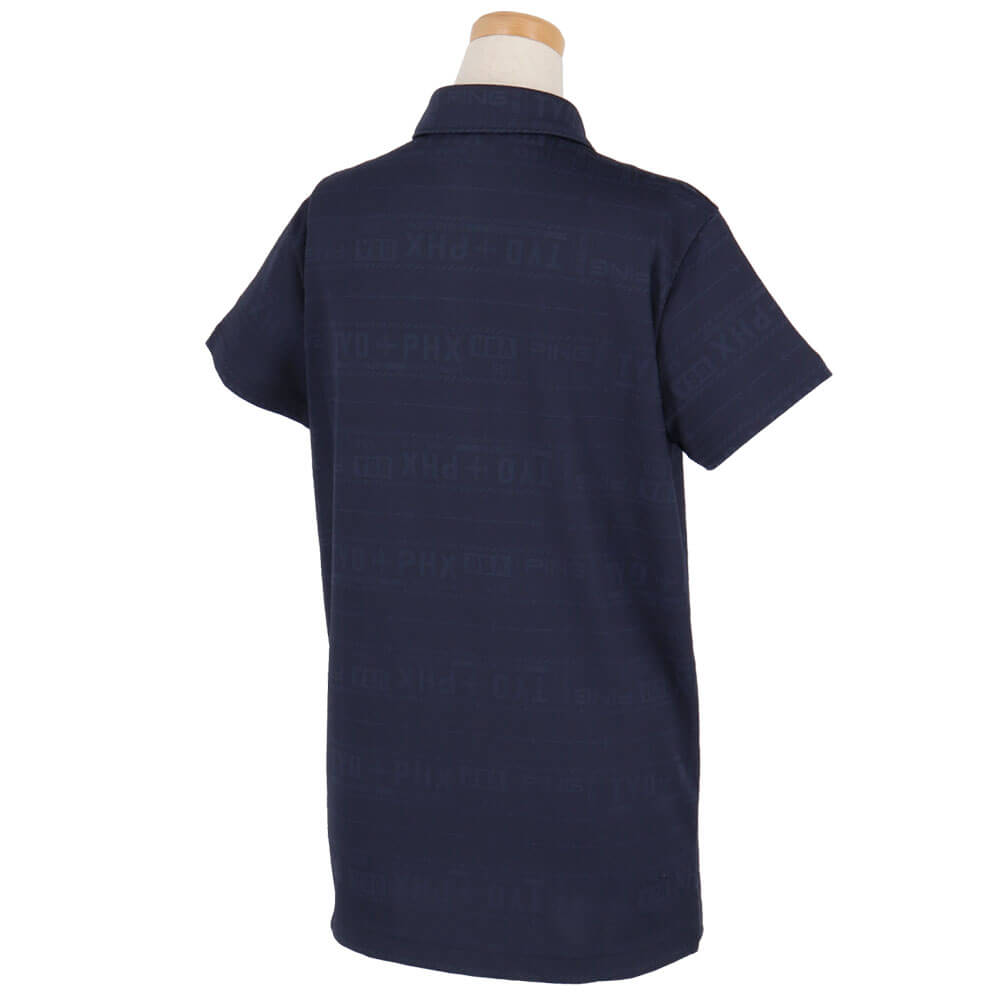 ピン PING　レディース チケット柄ジャカード 半袖 ポロシャツ 622-5160206　2025年モデル 詳細6