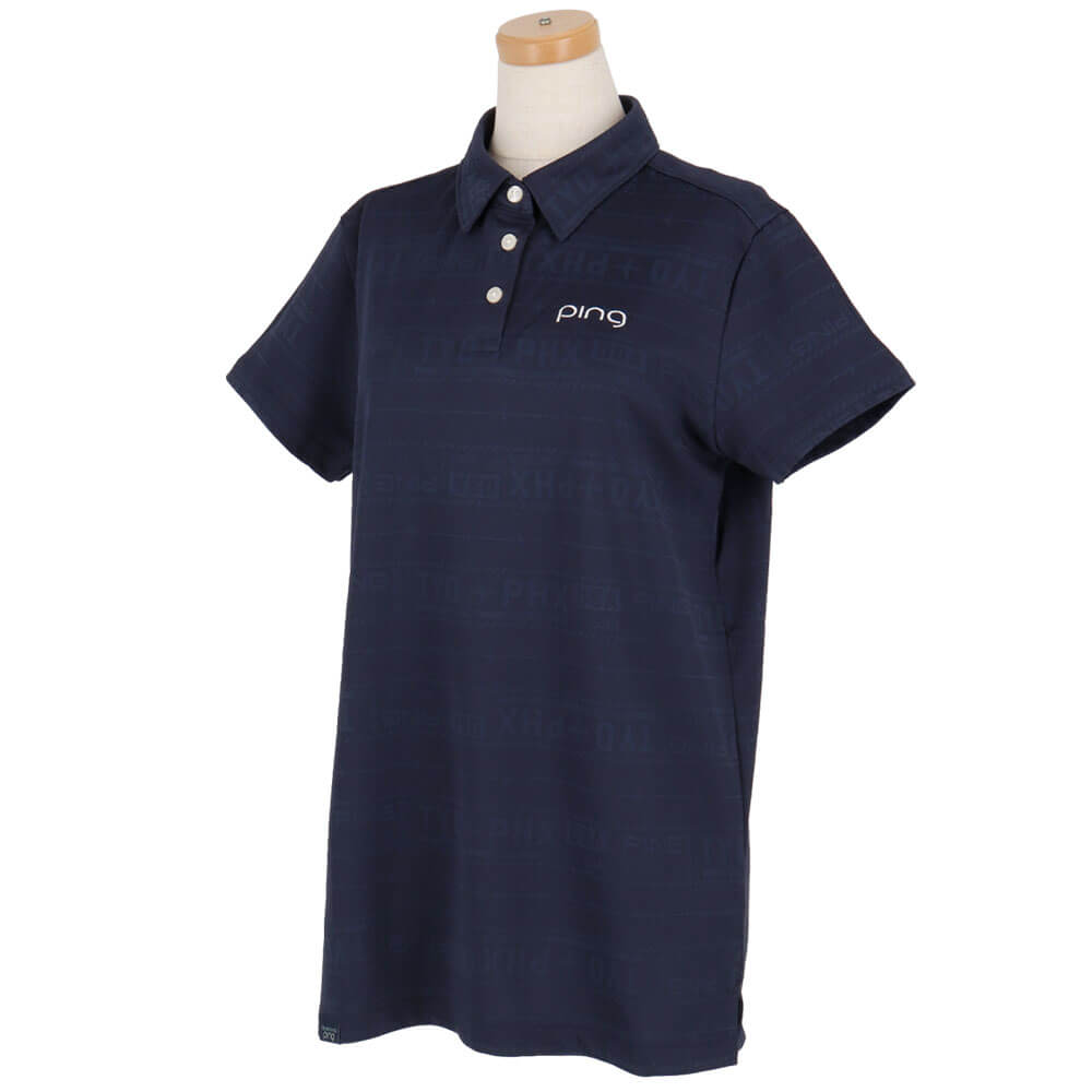 ピン PING　レディース チケット柄ジャカード 半袖 ポロシャツ 622-5160206　2025年モデル 詳細7