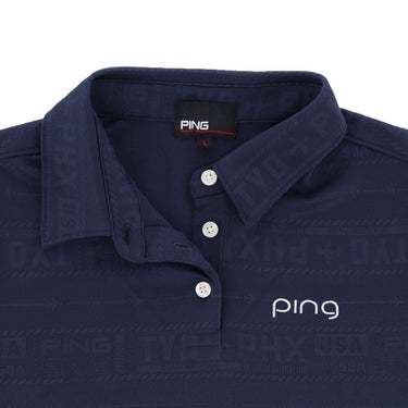 ピン PING　レディース チケット柄ジャカード 半袖 ポロシャツ 622-5160206　2025年モデル 詳細8