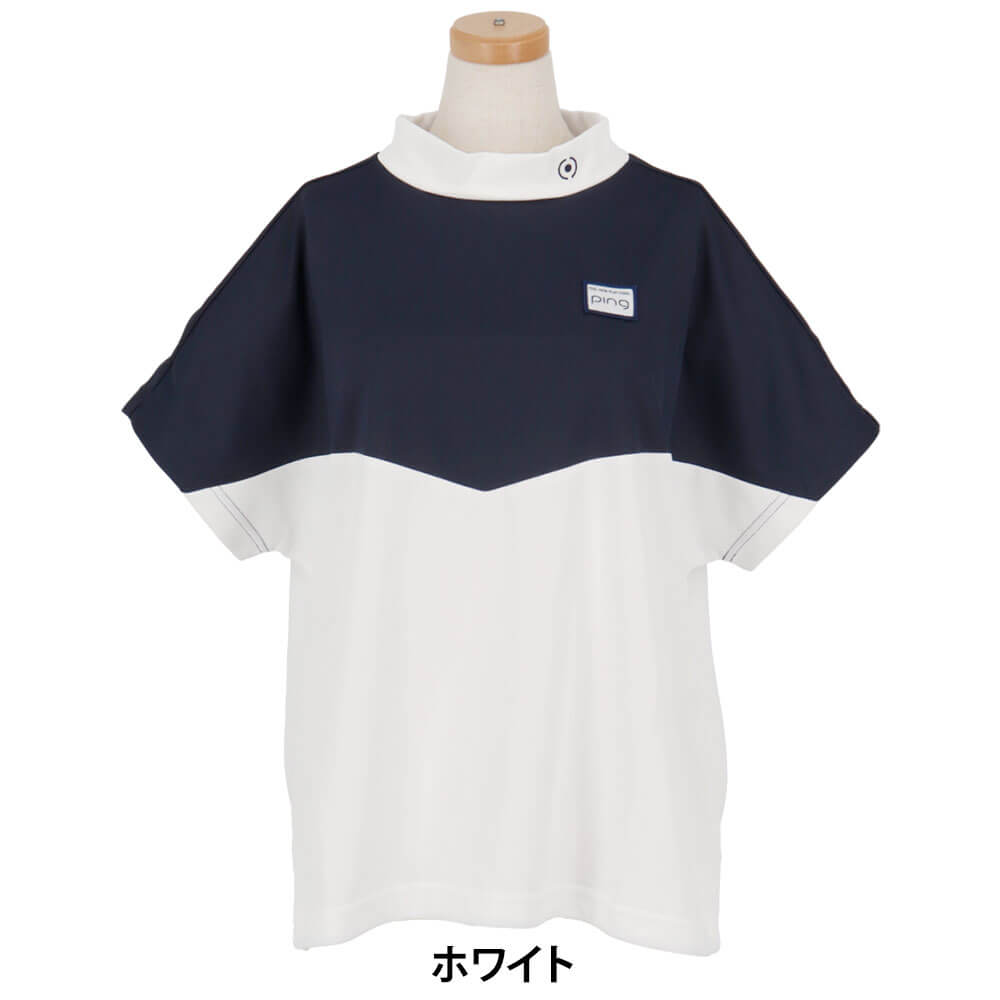 ピン PING　レディース 半袖 ハイネック シャツ 622-5167302　2025年モデル 詳細2