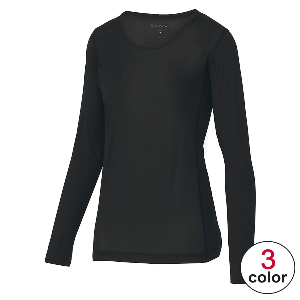 C3fit シースリーフィット　クーリング ラウンドネック ロングスリーブ GCW65102 詳細1