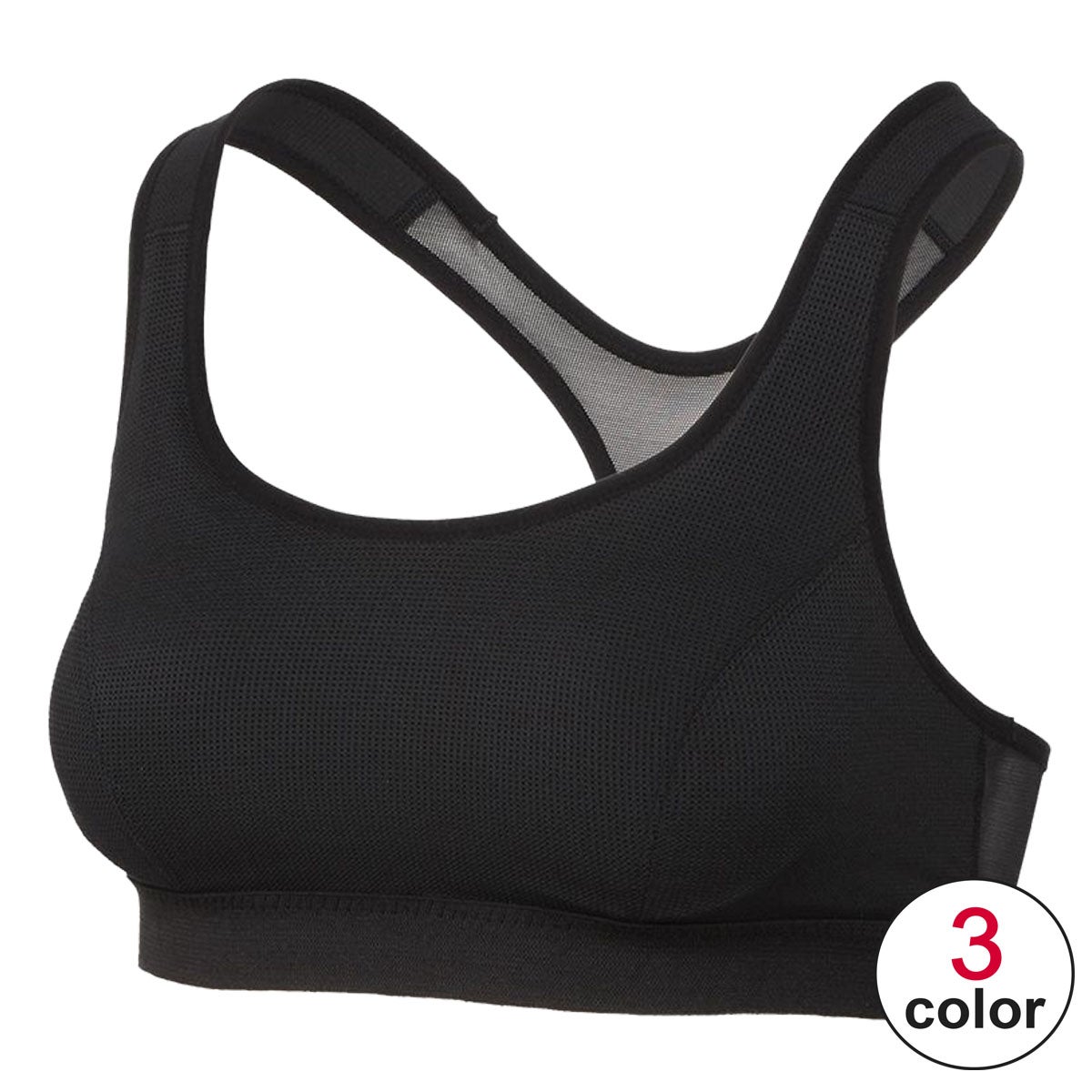 C3fit シースリーフィット　ハイブリッド メッシュ スポーツブラ GCW84112 詳細1