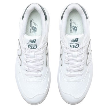 ニューバランスゴルフ　574 v4 スパイクレス ゴルフシューズ UG574 C4 WHITE/GREEN　2026年モデル 詳細5