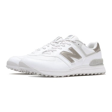 ニューバランスゴルフ　574 v4 スパイクレス ゴルフシューズ UG574 D4 WHITE/SILVER　2026年モデル 詳細1