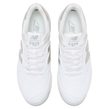 ニューバランスゴルフ　574 v4 スパイクレス ゴルフシューズ UG574 D4 WHITE/SILVER　2026年モデル 詳細5