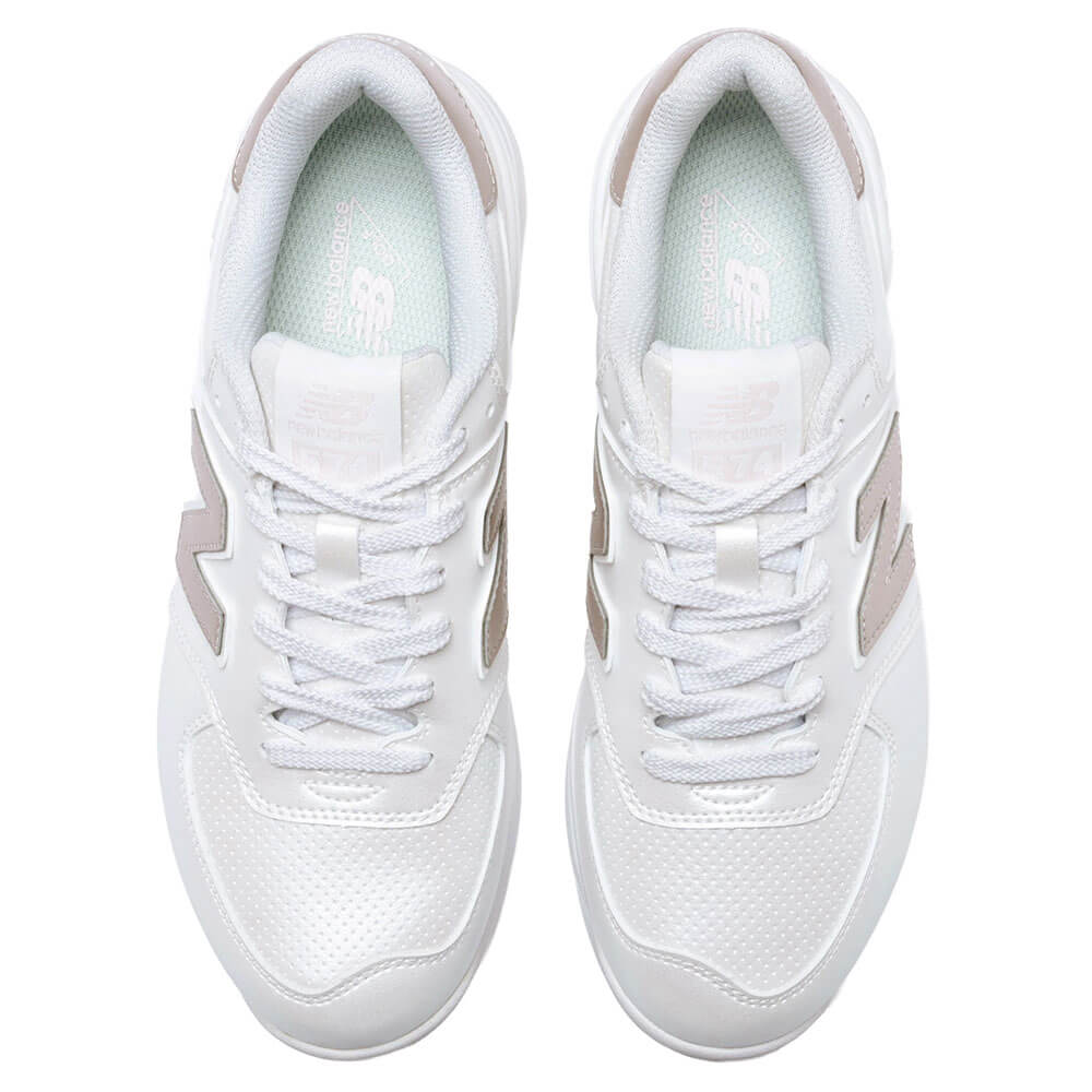 ニューバランスゴルフ　レディース 574 v4 スパイクレス ゴルフシューズ WG574 A4 WHITE/PINK　2026年モデル 詳細5