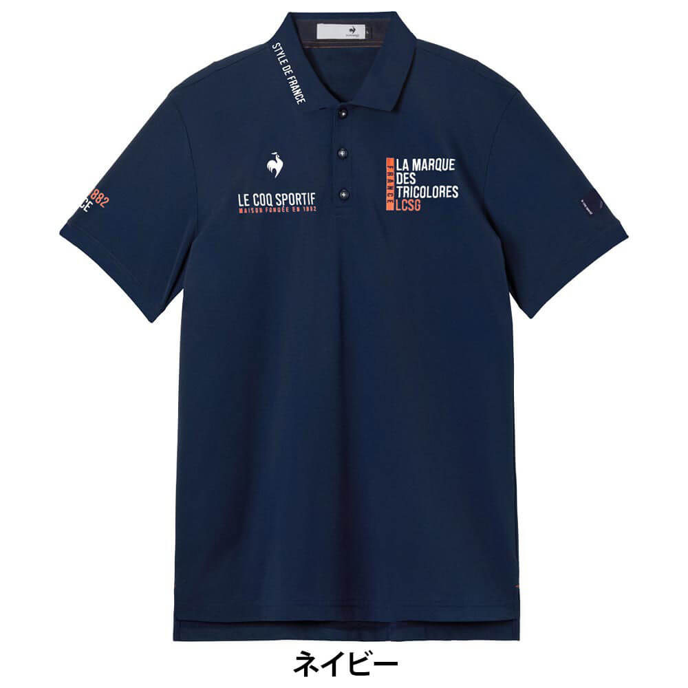 ルコック Le coq sportif　メンズ マーキングデザイン 半袖 ポロシャツ LG6SHS00M　2026年モデル 詳細4