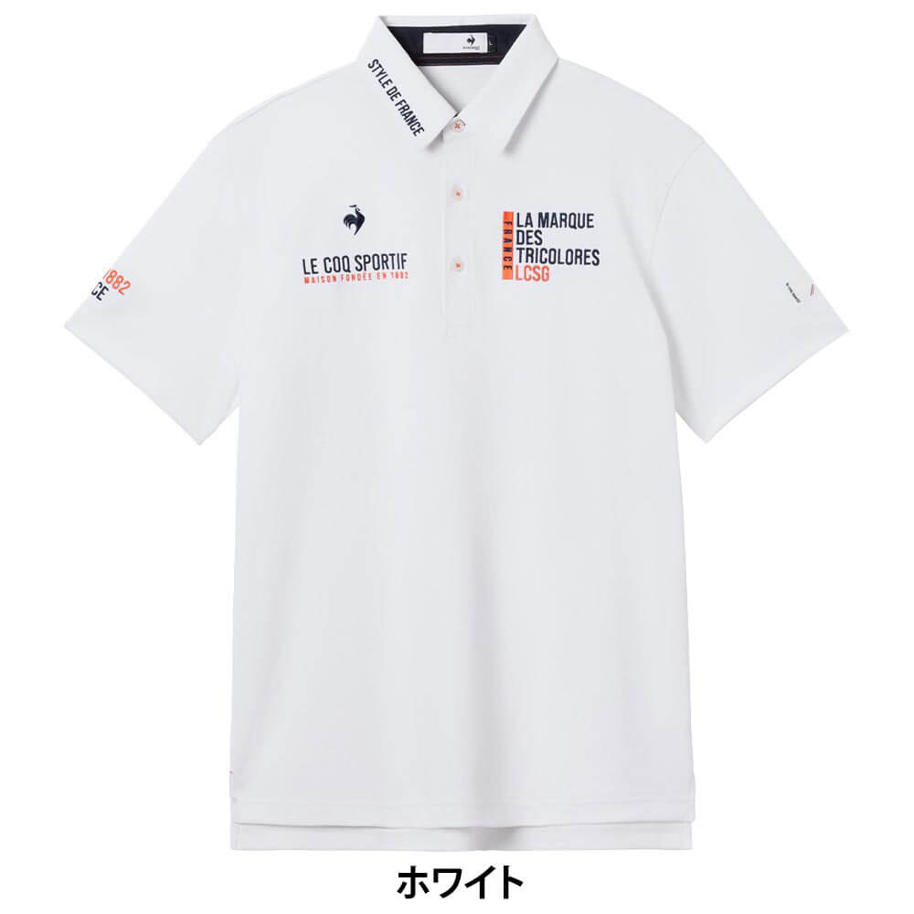 ルコック Le coq sportif　メンズ マーキングデザイン 半袖 ポロシャツ LG6SHS00M　2026年モデル 詳細8