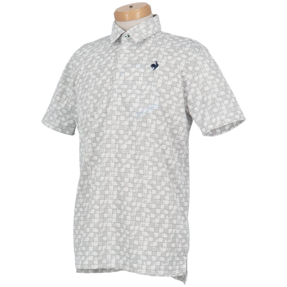ルコック Le coq sportif　メンズ ルースタータイル柄 半袖 ポロシャツ LG6SHS02M　2026年モデル 詳細4