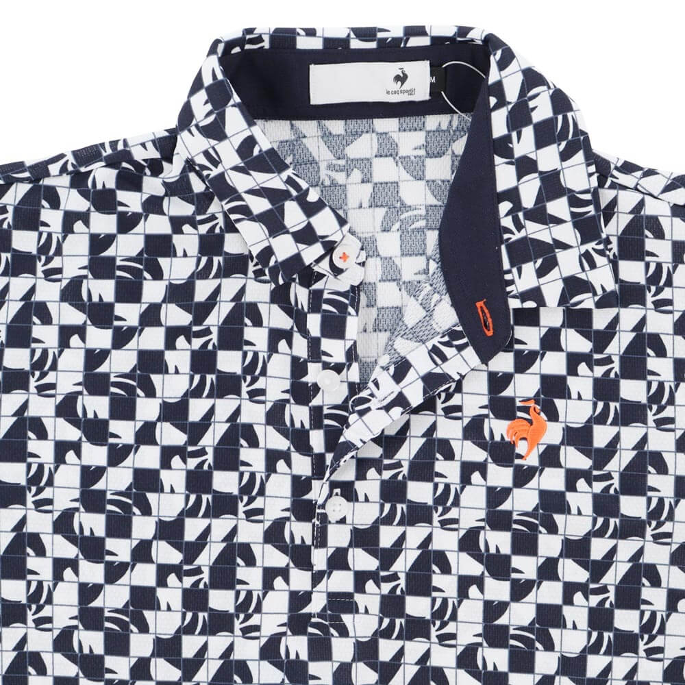 ルコック Le coq sportif　メンズ ルースタータイル柄 半袖 ポロシャツ LG6SHS02M　2026年モデル 詳細8
