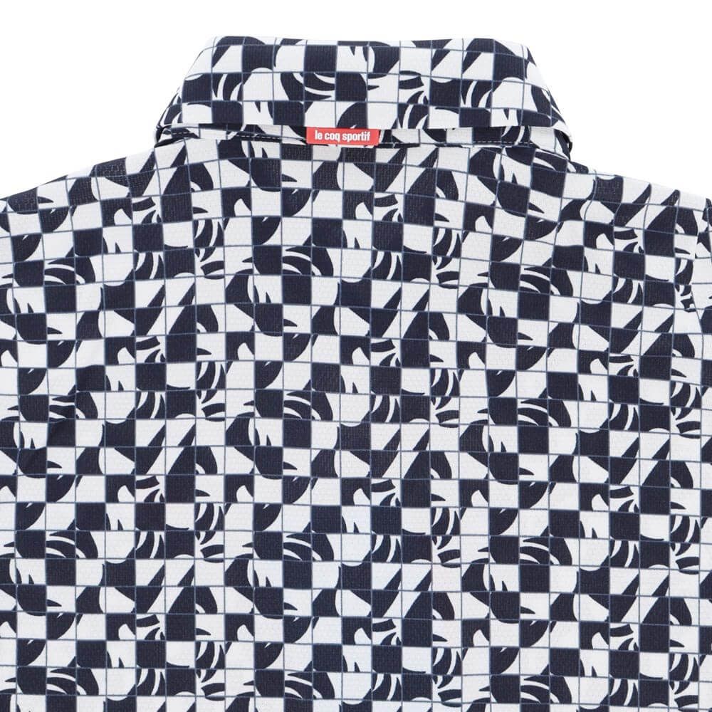 ルコック Le coq sportif　メンズ ルースタータイル柄 半袖 ポロシャツ LG6SHS02M　2026年モデル 詳細9