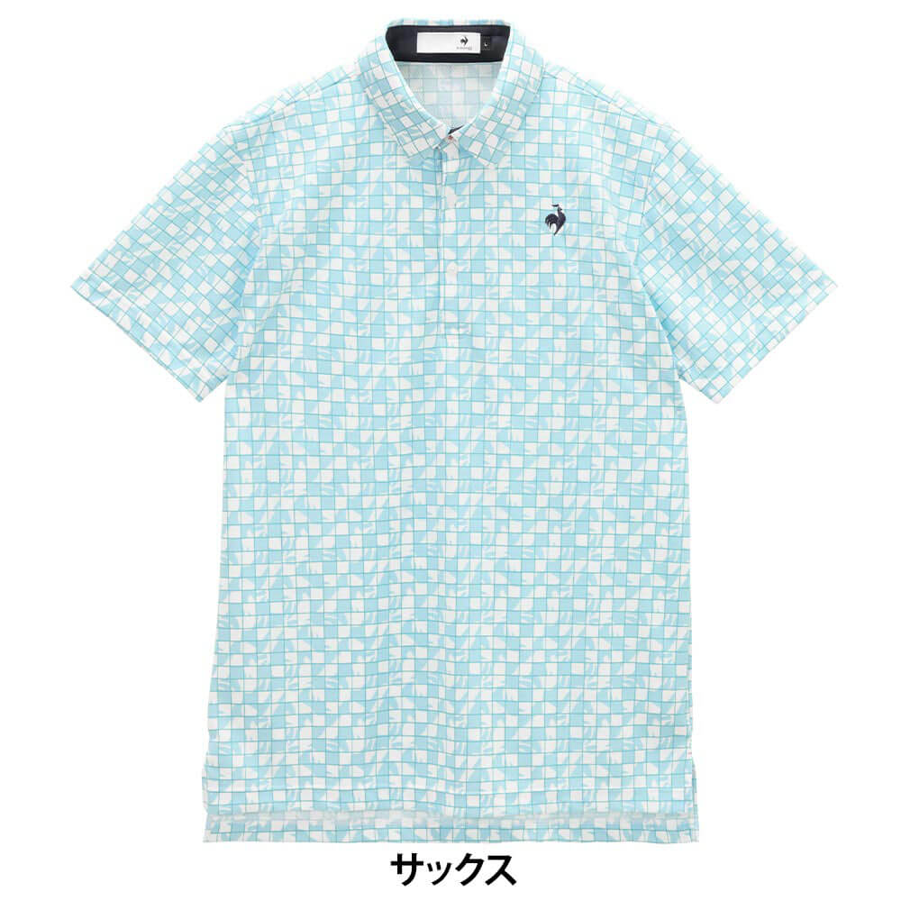 ルコック Le coq sportif　メンズ ルースタータイル柄 半袖 ポロシャツ LG6SHS02M　2026年モデル 詳細15