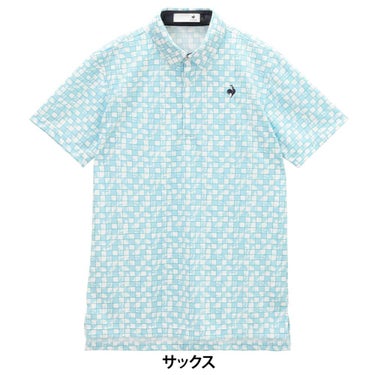 ルコック Le coq sportif　メンズ ルースタータイル柄 半袖 ポロシャツ LG6SHS02M　2026年モデル 詳細15