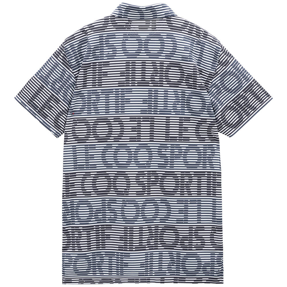 ルコック Le coq sportif　メンズ グラフィックロゴ ボーダー柄 半袖 ポロシャツ LG6SHS06M　2026年モデル 詳細5