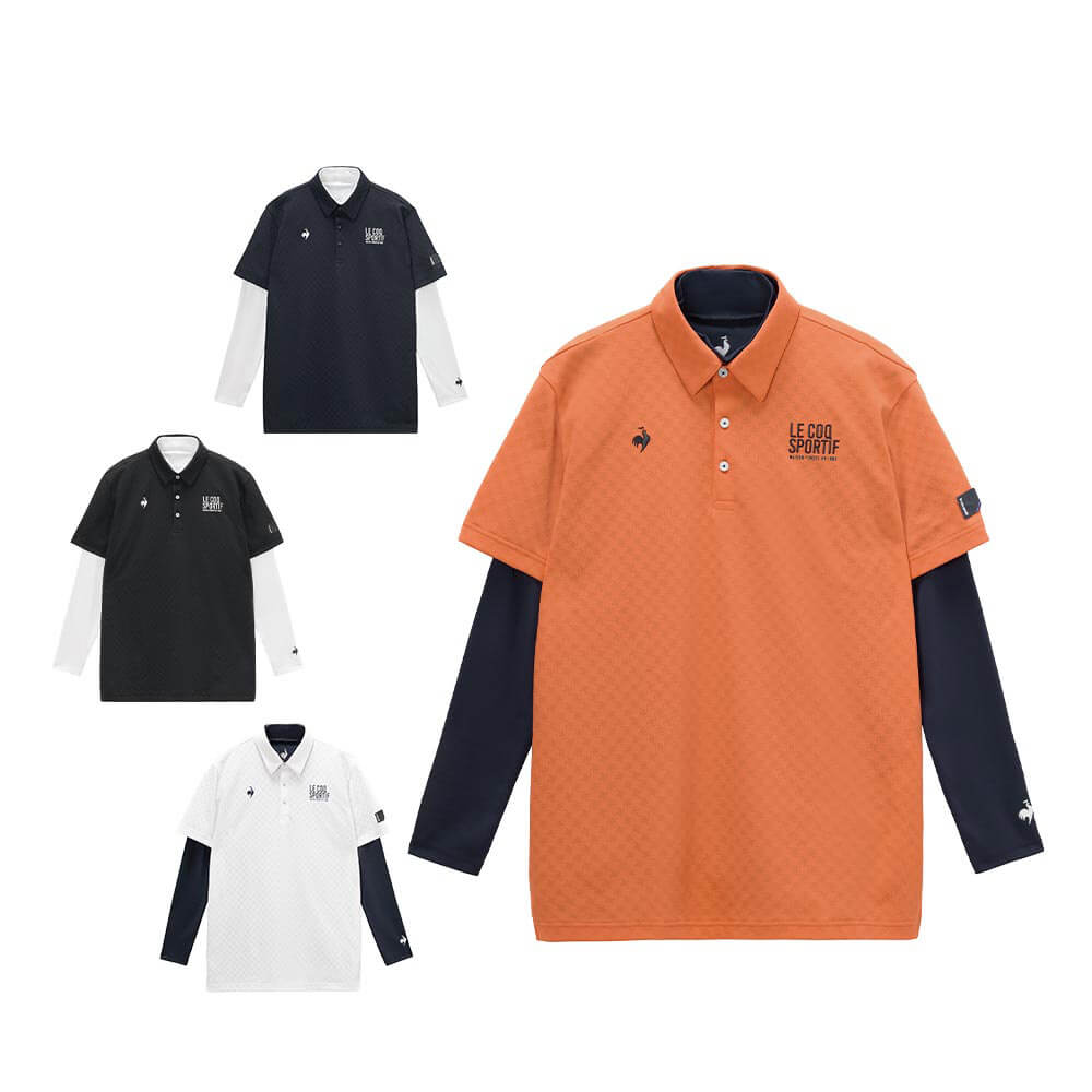 ルコック Le coq sportif メンズ 3WAY 半袖 ポロシャツ & 長袖 モック
