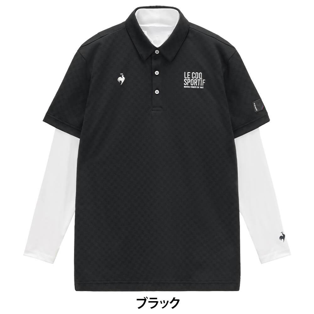 ルコック Le coq sportif　メンズ 3WAY 半袖 ポロシャツ & 長袖 モックネック インナーシャツ LG6STZ00M　2026年モデル 詳細2